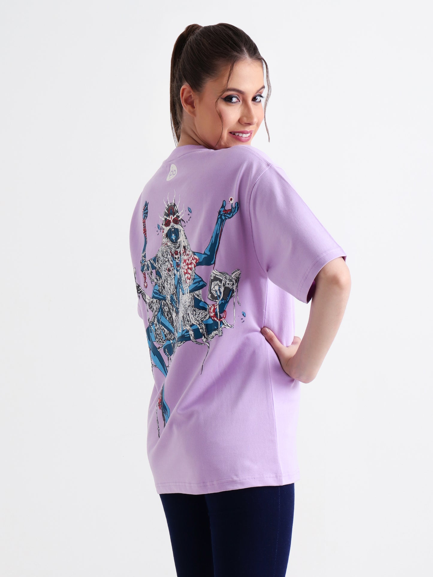 Mother of Shadows Oversized Lavender Unisex T-Shirt –  Puff Print