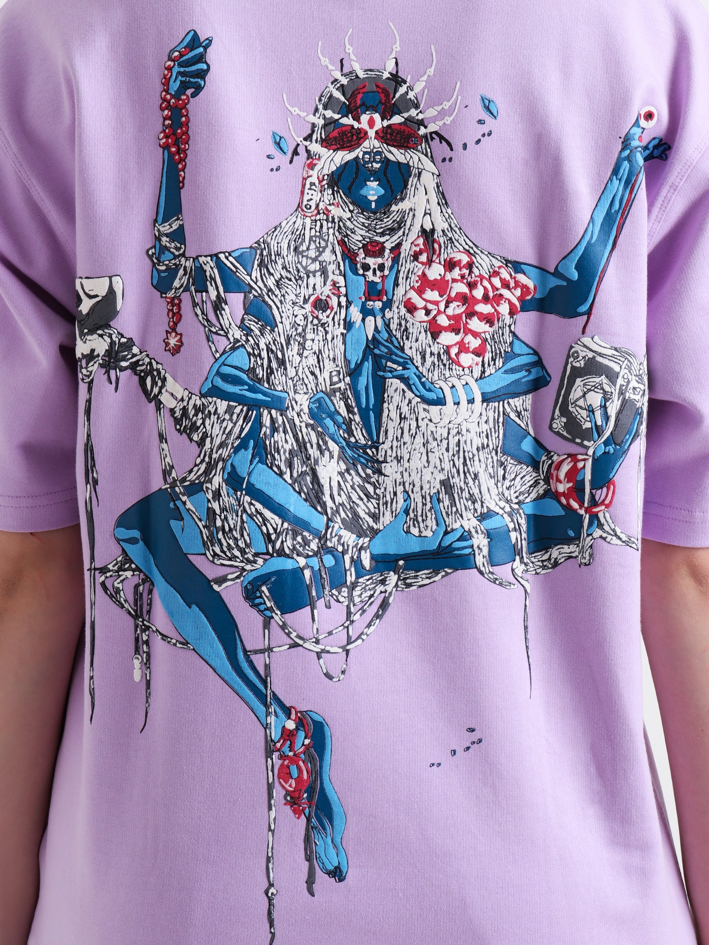 Mother of Shadows Oversized Lavender Unisex T-Shirt –  Puff Print