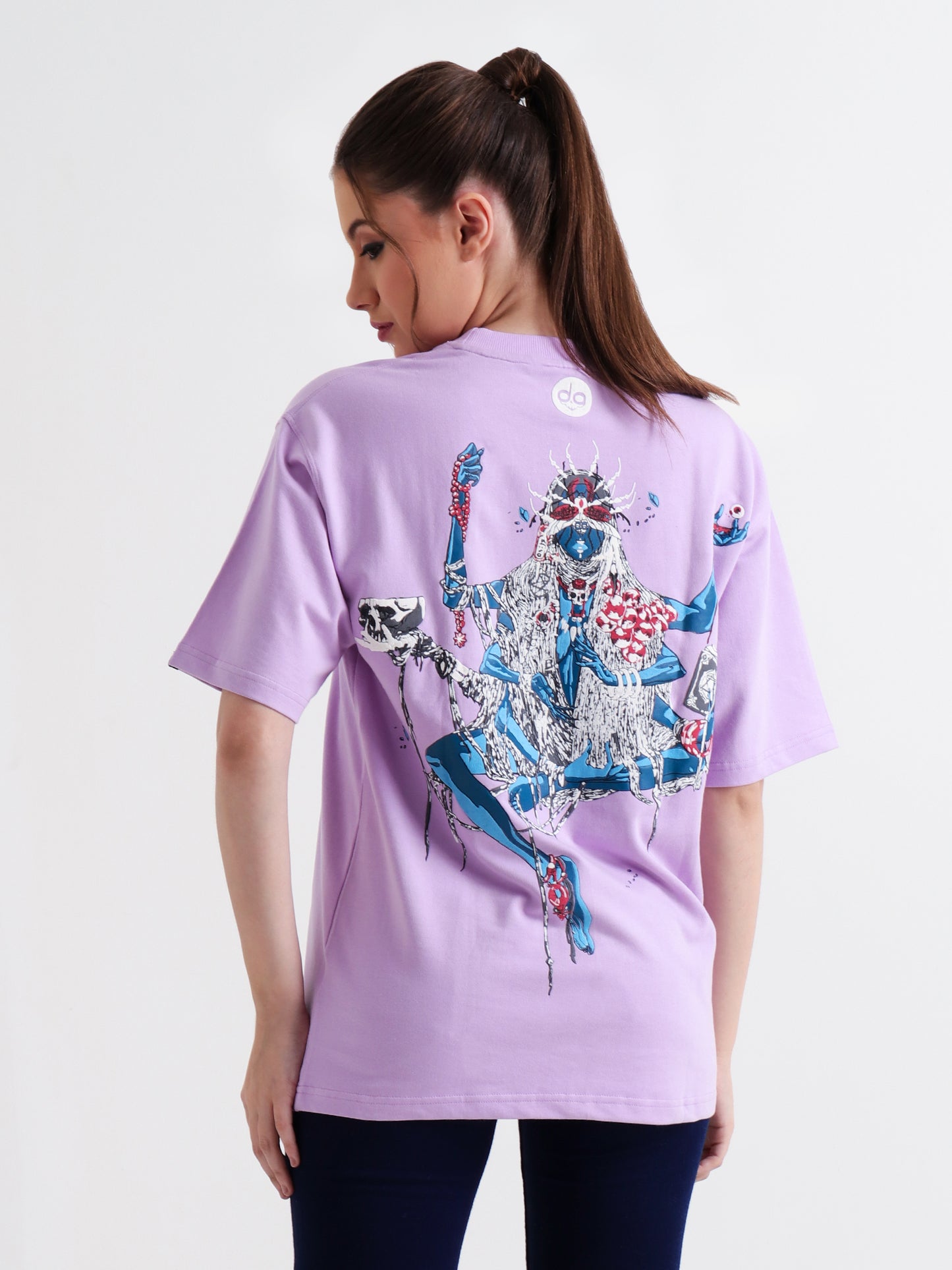 Mother of Shadows Oversized Lavender Unisex T-Shirt –  Puff Print