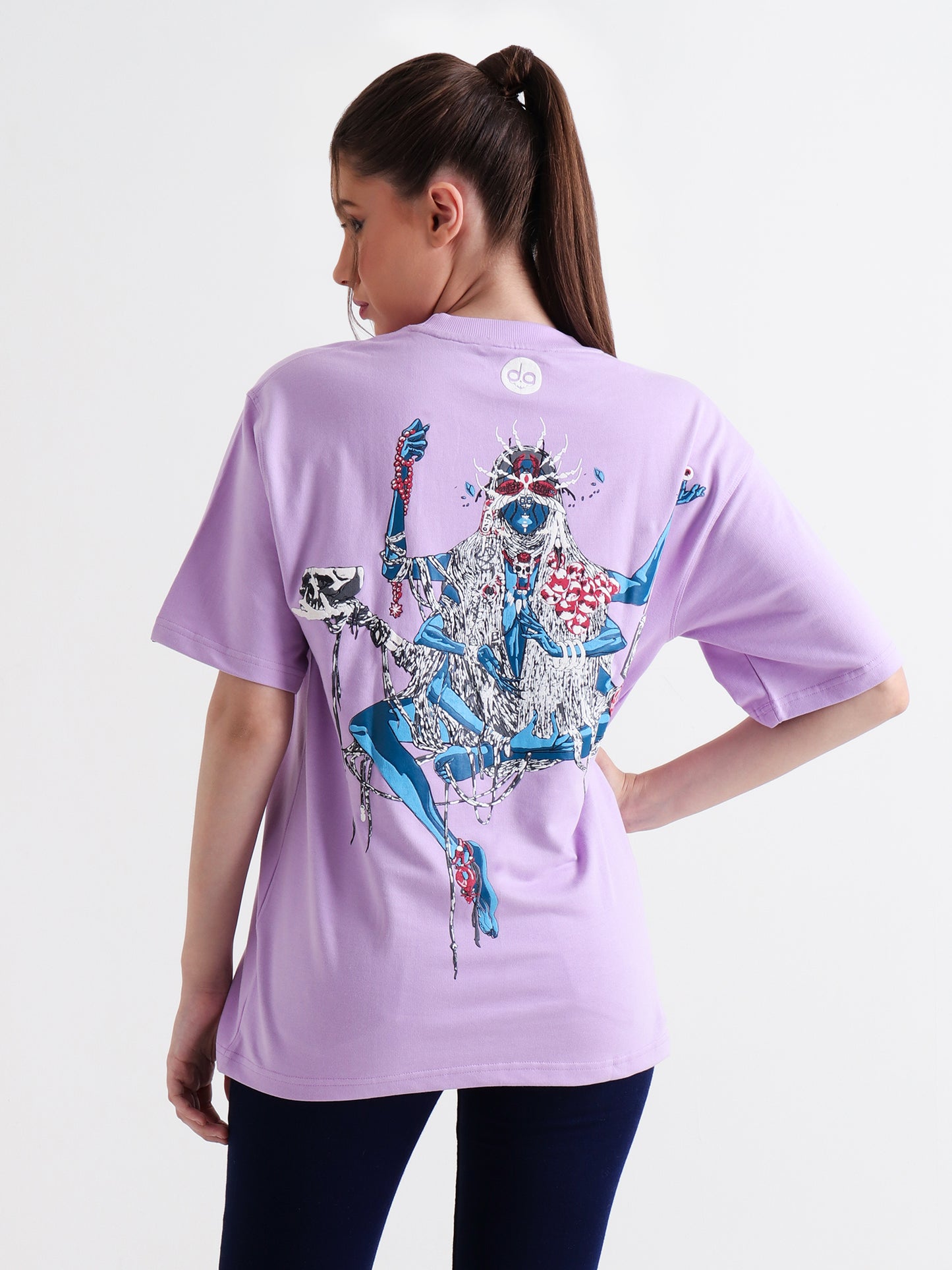 Mother of Shadows Oversized Lavender Unisex T-Shirt –  Puff Print